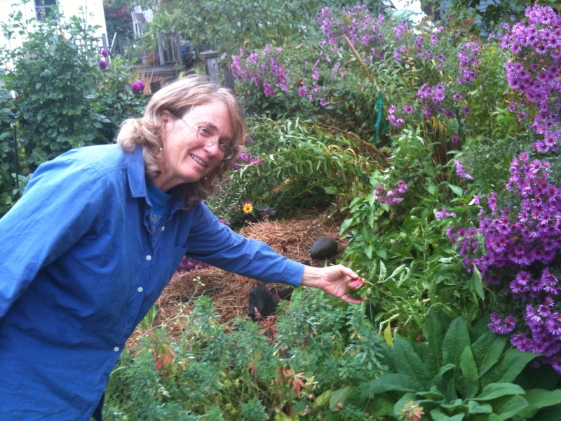 Mary Lea in her Garden